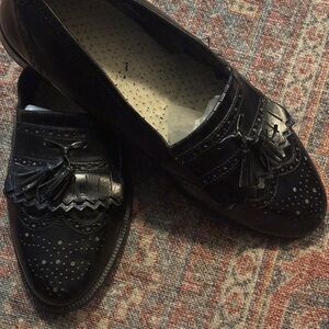 Black Tassel Loafers